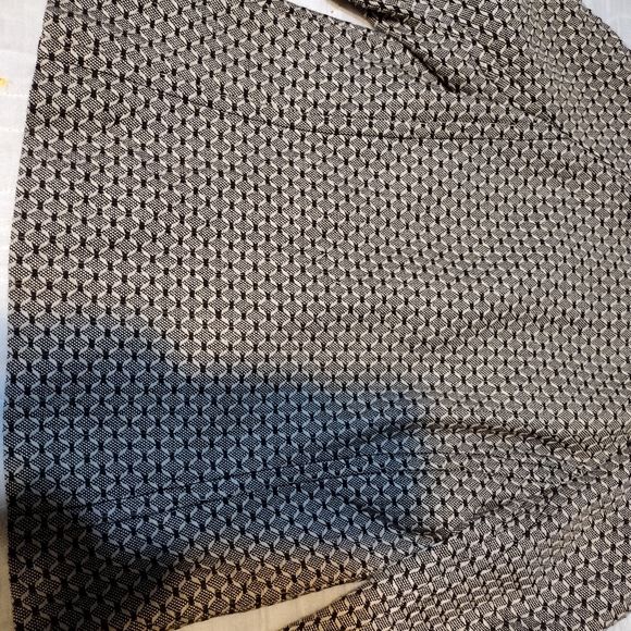 Women's Ann Taylor Black and White Geometric Pattern Blazer Jacket Size 0 - Picture 7 of 11